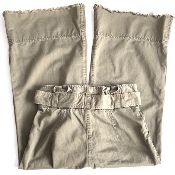 Cinq á Sept Army Paperbag Waist Wide Leg Culottes - Picture 6 of 6